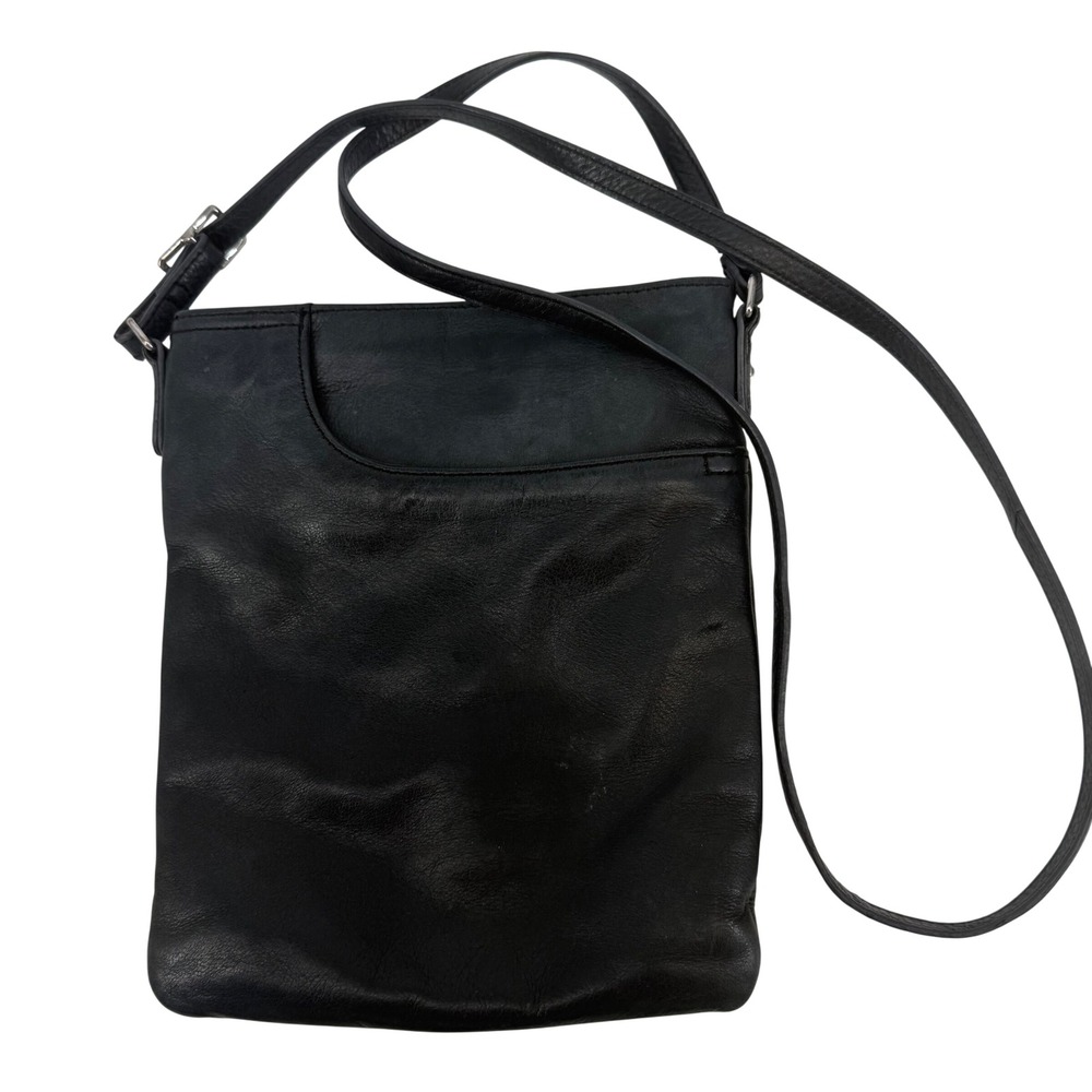Margot Crossbody Bag Womens Small Black Good Leather Adjustable Strap Zippered